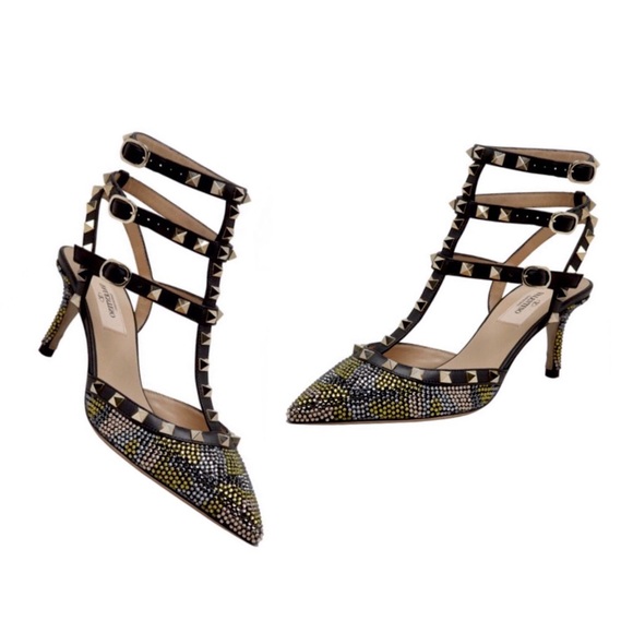 valentino swarovski crystal shoes